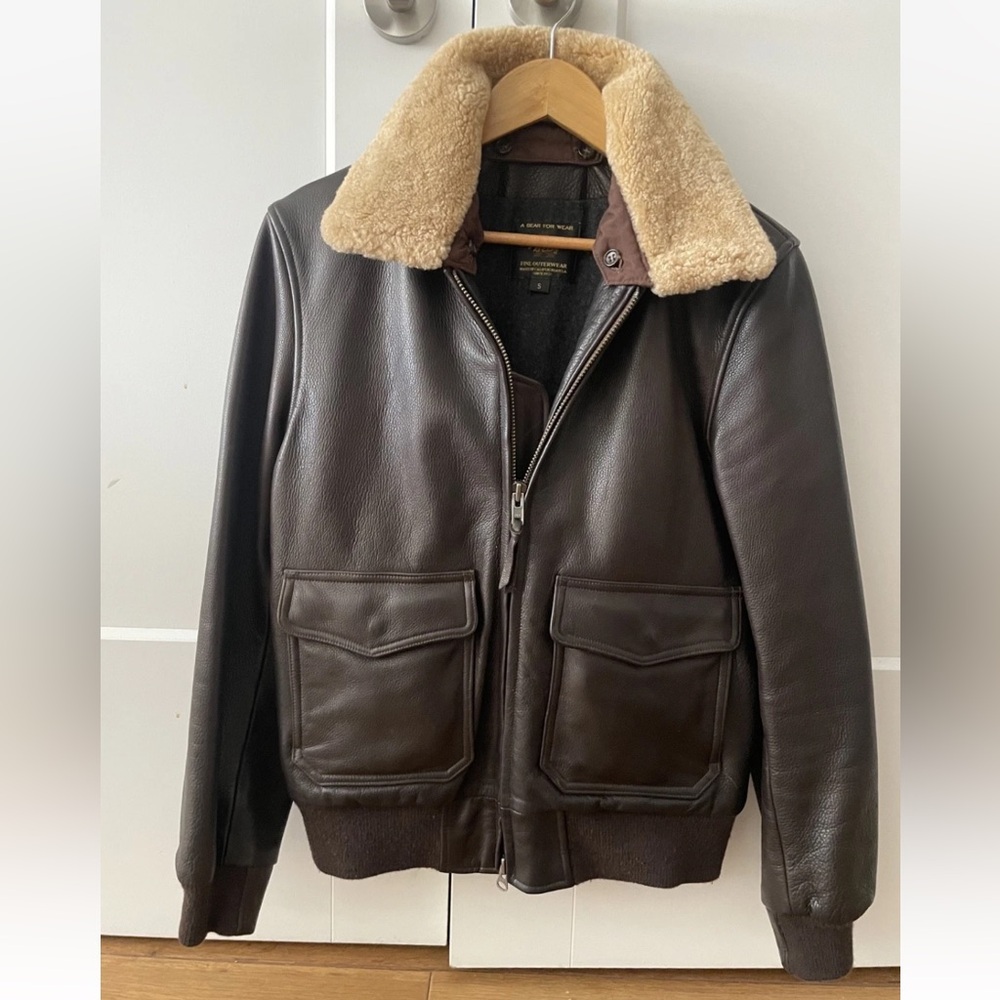 Golden Bear x Mildblend Supply Co. Brown Leather "The Carter" Jacket - Small